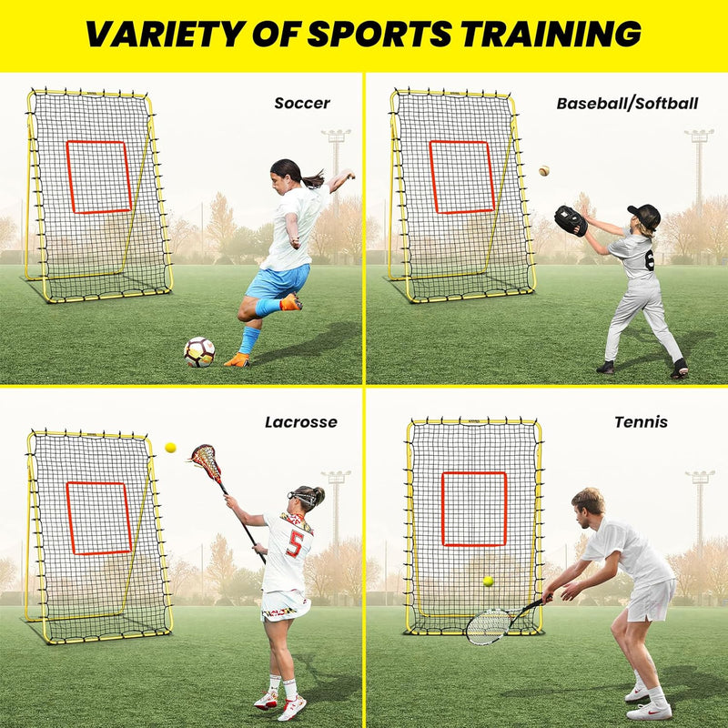 Load image into Gallery viewer, Adjustable 4X7 Ft Volleyball Rebounder Net for Indoor/Outdoor Training

