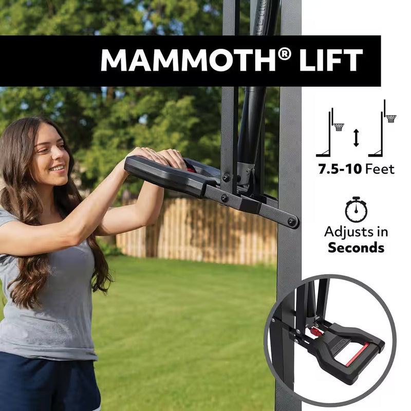 Load image into Gallery viewer, 60 In. Tempered Glass Mammoth Bolt down Basketball Hoop
