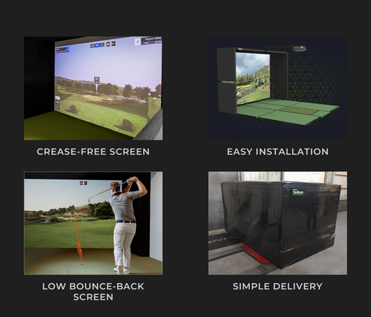 SimBooth Kit 2 Golf Simulator Enclosure Kit Bundle