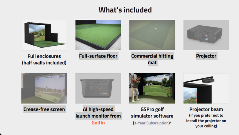 Load image into Gallery viewer, SimBooth Kit 2 Golf Simulator Enclosure Kit Bundle
