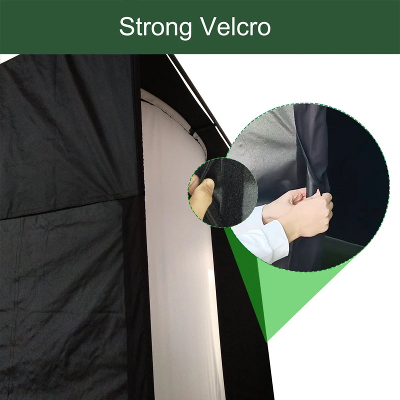 Load image into Gallery viewer, DIY Golf Simulator Impact Screen Frame Enclosure Kit Set, Use with Simulators, Durable Fabric with Velcro, Reinforced Black Border, 9.8'X9.8'X4.9'

