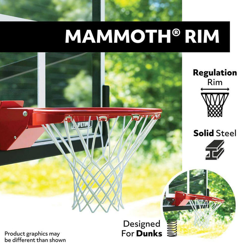 Load image into Gallery viewer, 60 In. Tempered Glass Mammoth Bolt down Basketball Hoop
