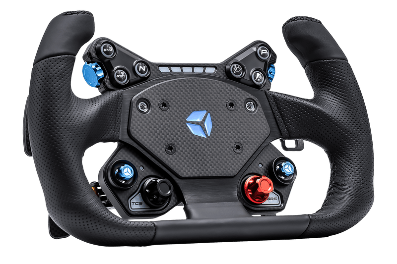 Load image into Gallery viewer, Cube Controls GT PRO V2 Reparto Corse Zero Leather Sim Racing Wheel
