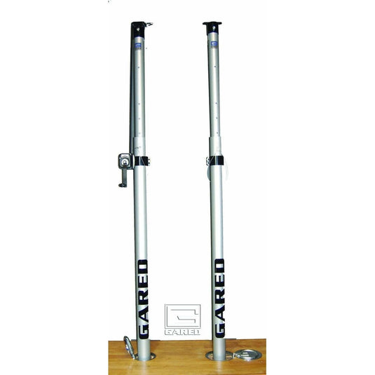 Gared Rallyline Scholastic 3-1/2" OD Telescopic One-Court Volleyball System