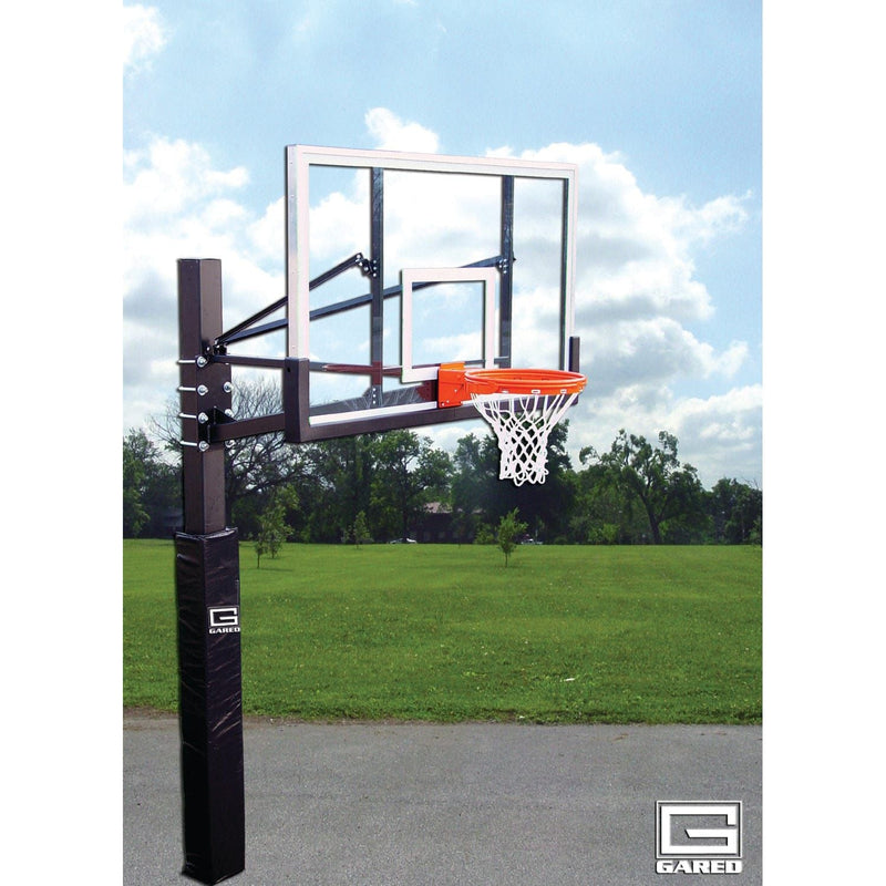 Load image into Gallery viewer, Gared Endurance 6&quot; Square Post 6&#39; Extension Glass Playground Basketball Hoop
