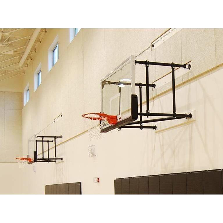 Load image into Gallery viewer, Gared 42&quot; x 72&quot; Four-Point Side-Fold Basketball Wall Mount Package
