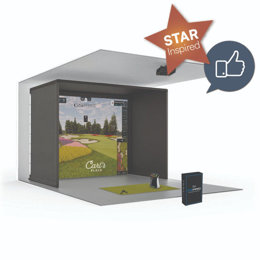 Carl's Chasing Scratch Podcast Golf Simulator Package (Garmin R50 Bundle)