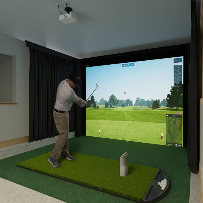 Load image into Gallery viewer, Carl’s Place DIY Golf Simulator Enclosure Kit with Impact Screen
