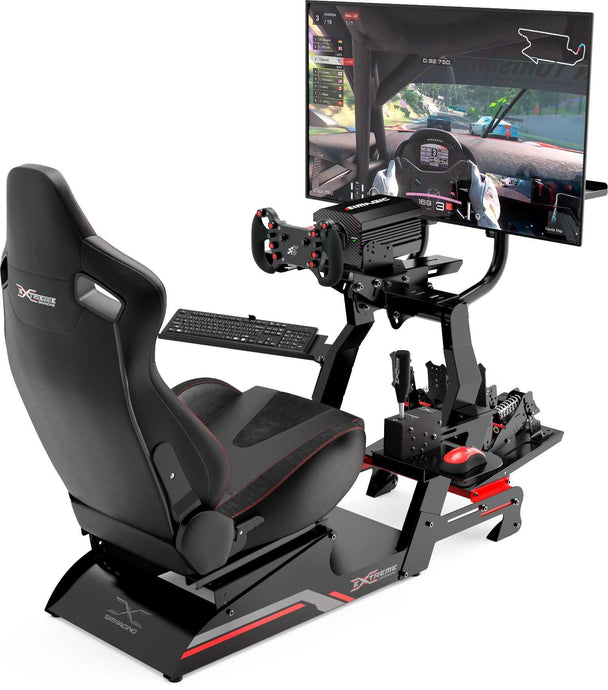 Extreme Simracing SIM RACING COCKPIT XT PREMIUM 3.0 – FULL ACCESSORIES EDITION (BLACK/BLACK)