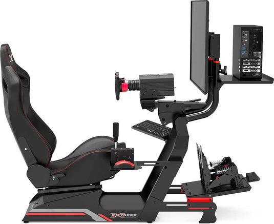 Extreme Simracing SIM RACING COCKPIT XT PREMIUM 3.0 – FULL ACCESSORIES EDITION (BLACK/BLACK)